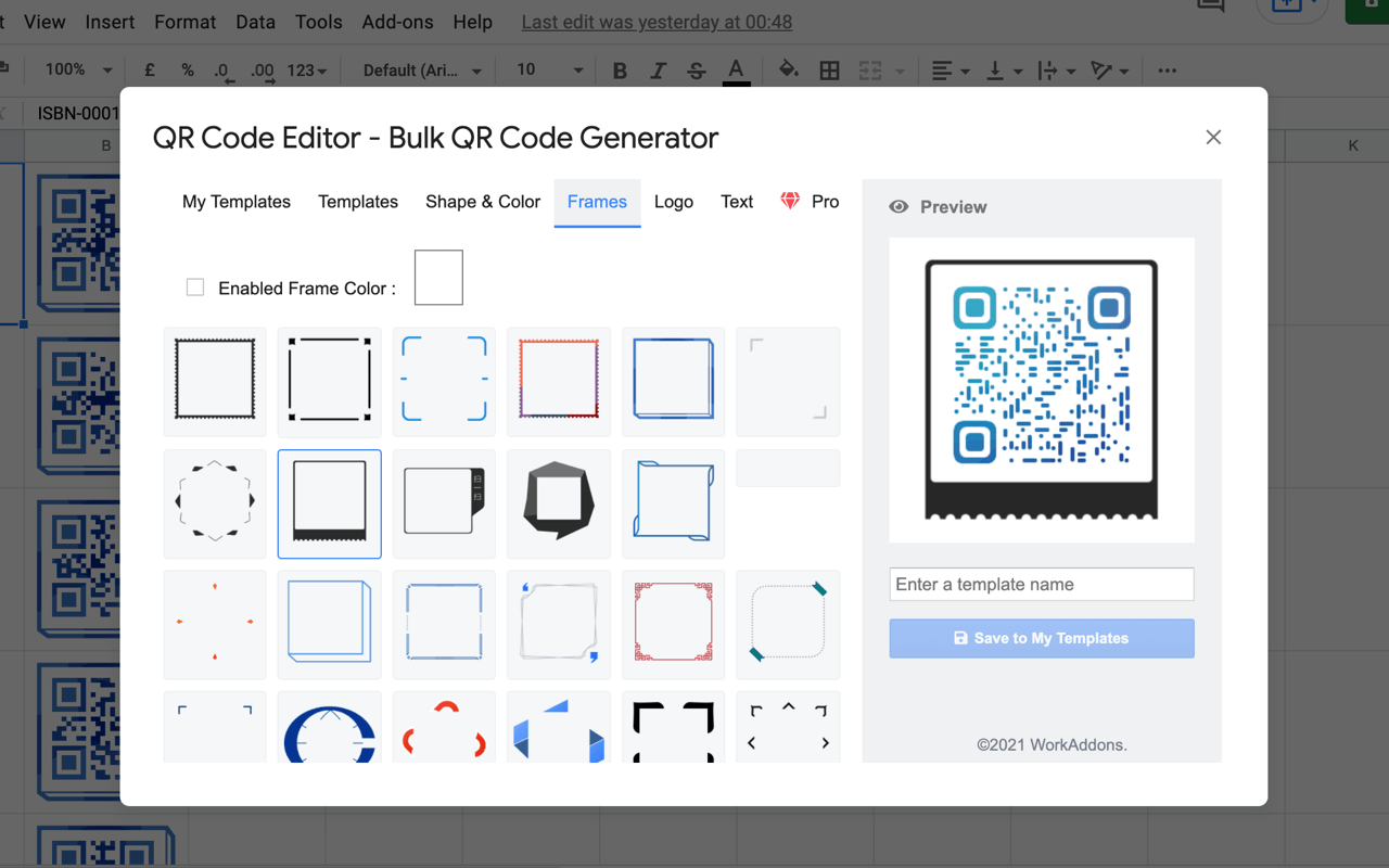 Bulk QR Code Generator WorkAddons