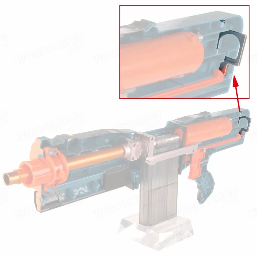 Worker Mod Releaser Replacement Injection Molding Rose Gold Part for Nerf LongShot CS12 Modify