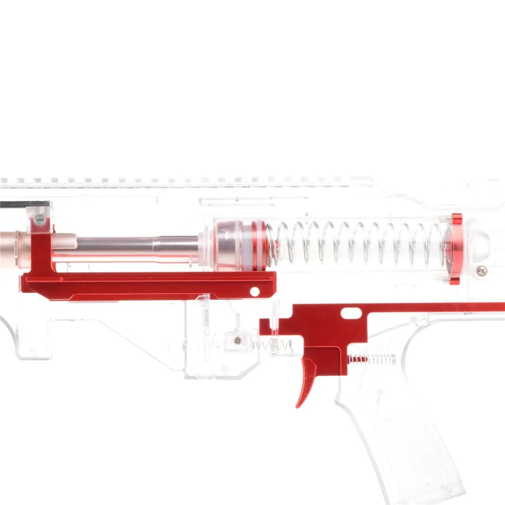 WORKER MOD Plunger Rod Plate Metal Red for Longshot / Terminator Blaster Toy Worker Nerf Mods