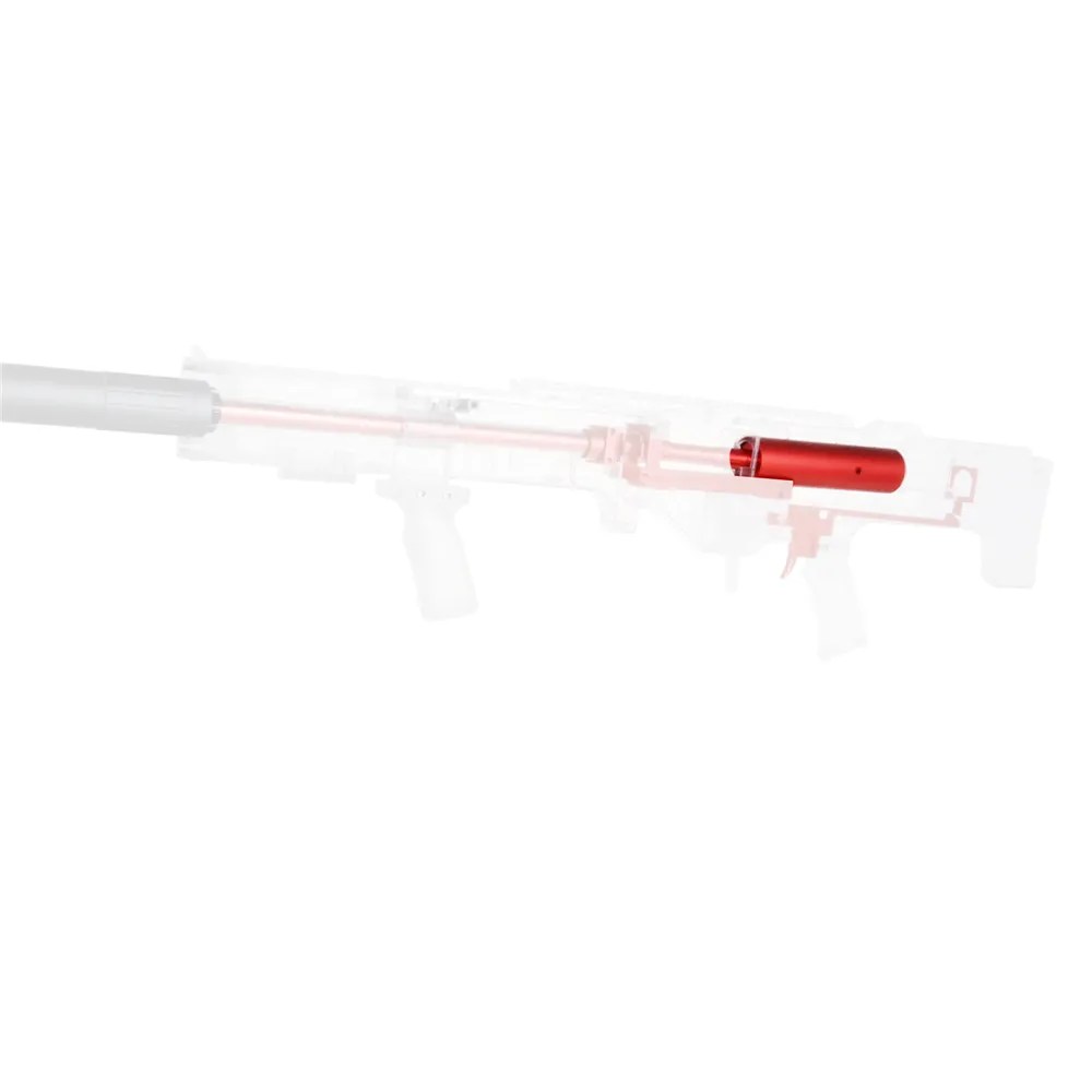 WORKER MOD Plunger Cylinder Tube alloy Red for Longshot / Terminator Blaster Toy Worker Nerf