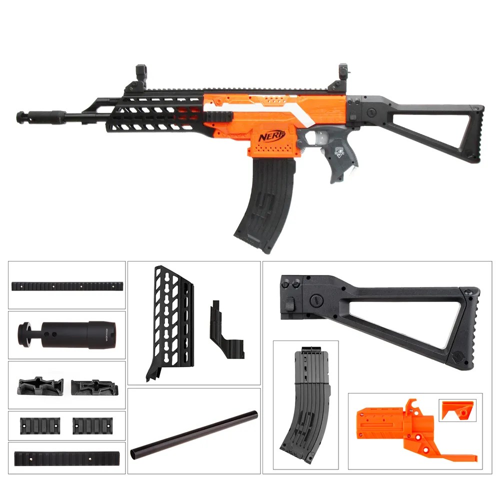 Worker Mod F10555 AK AlfaA Style DIY Kit for Nerf NStrike Stryfe