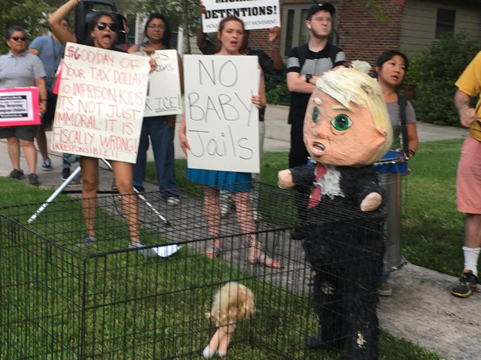 Houston activists protest kid prison Workers World