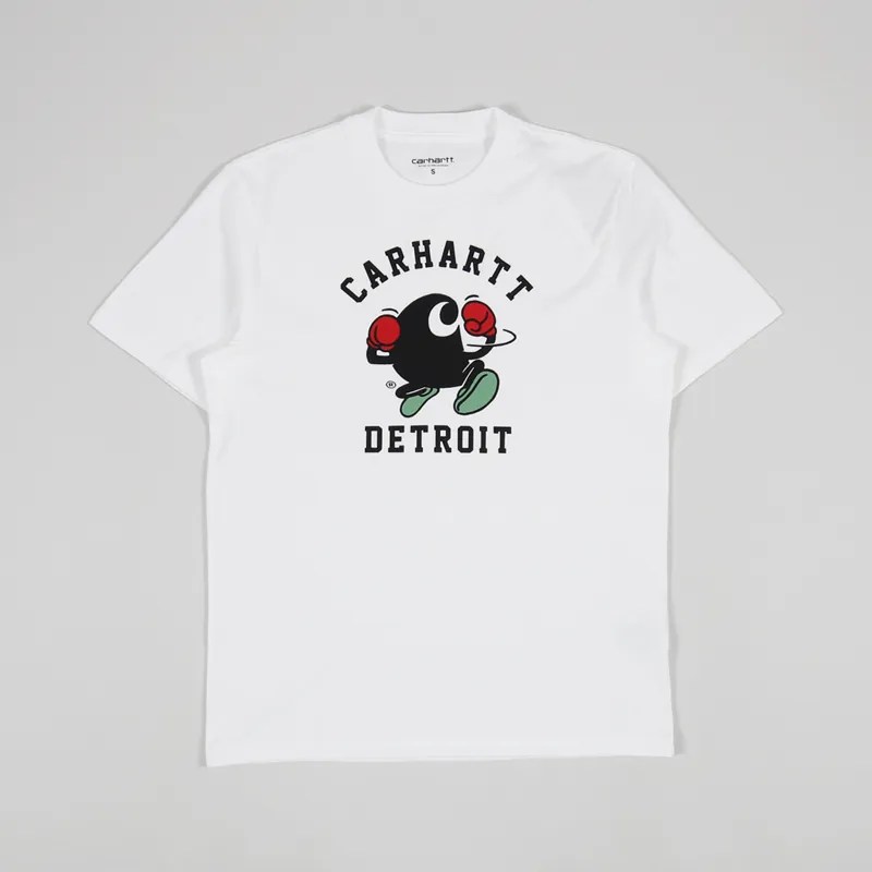 Carhartt WIP Mens Short Sleeve Boxing C Graphic T Shirt White