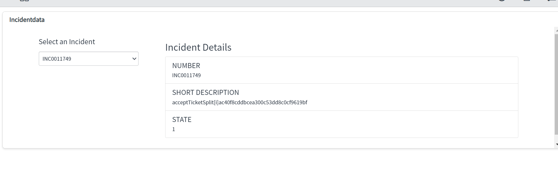How to dynamically show data of any table on dashboard using content