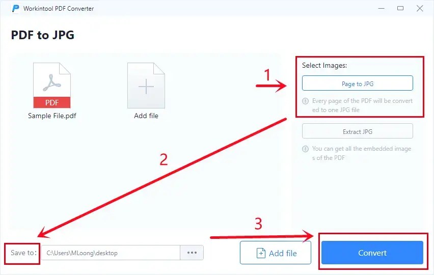 How to Convert a PDF to JPG Offline on Windows WorkinTool