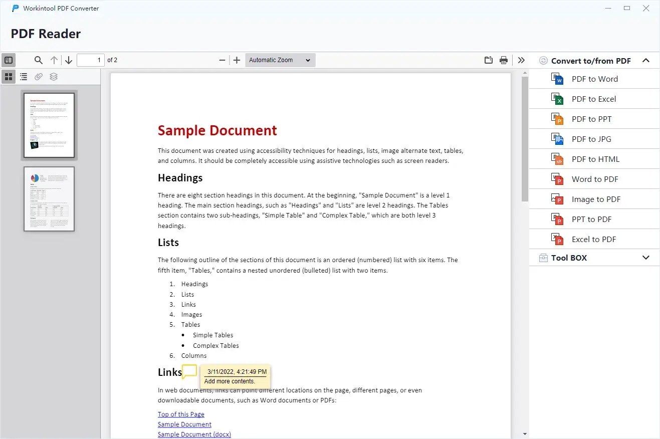 How to Add Sticky Notes to PDF for FREE on Windows WorkinTool