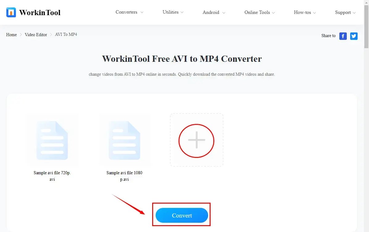 How to Convert AVI to MP4 Without VLC on PC 3 Ways WorkinTool