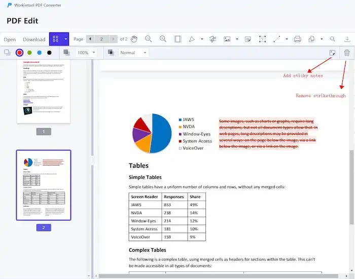 How to Strikethrough in PDF for Free 2024 WorkinTool