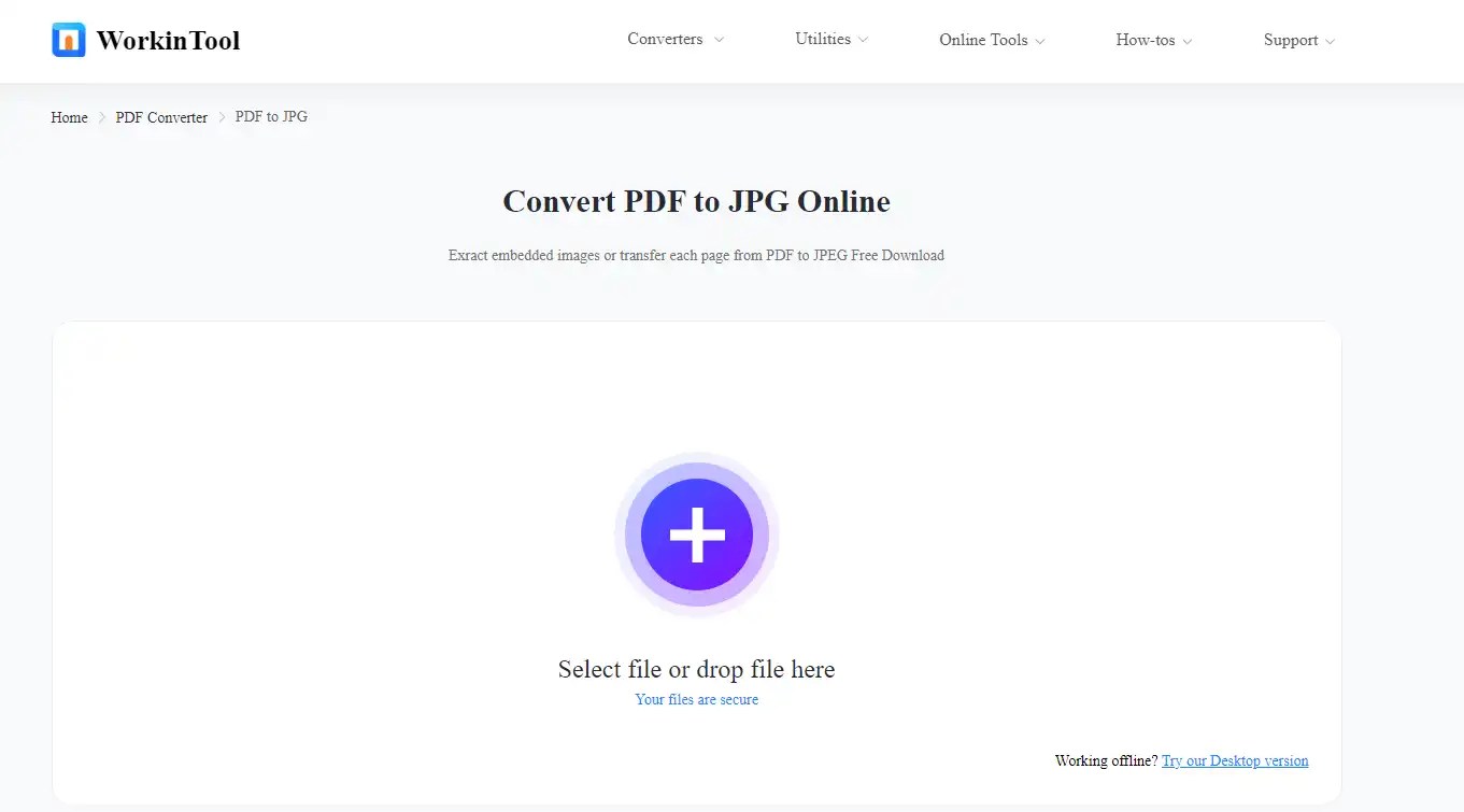 How to Save a PDF as a JPEG for Free Online and Offline WorkinTool
