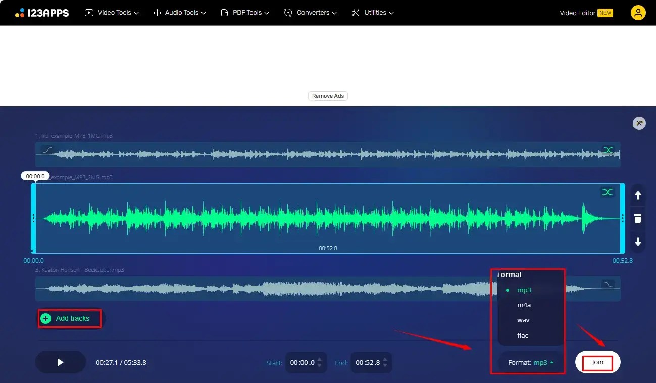 How to Merge Audio Files into One Track on Windows/Mac WorkinTool