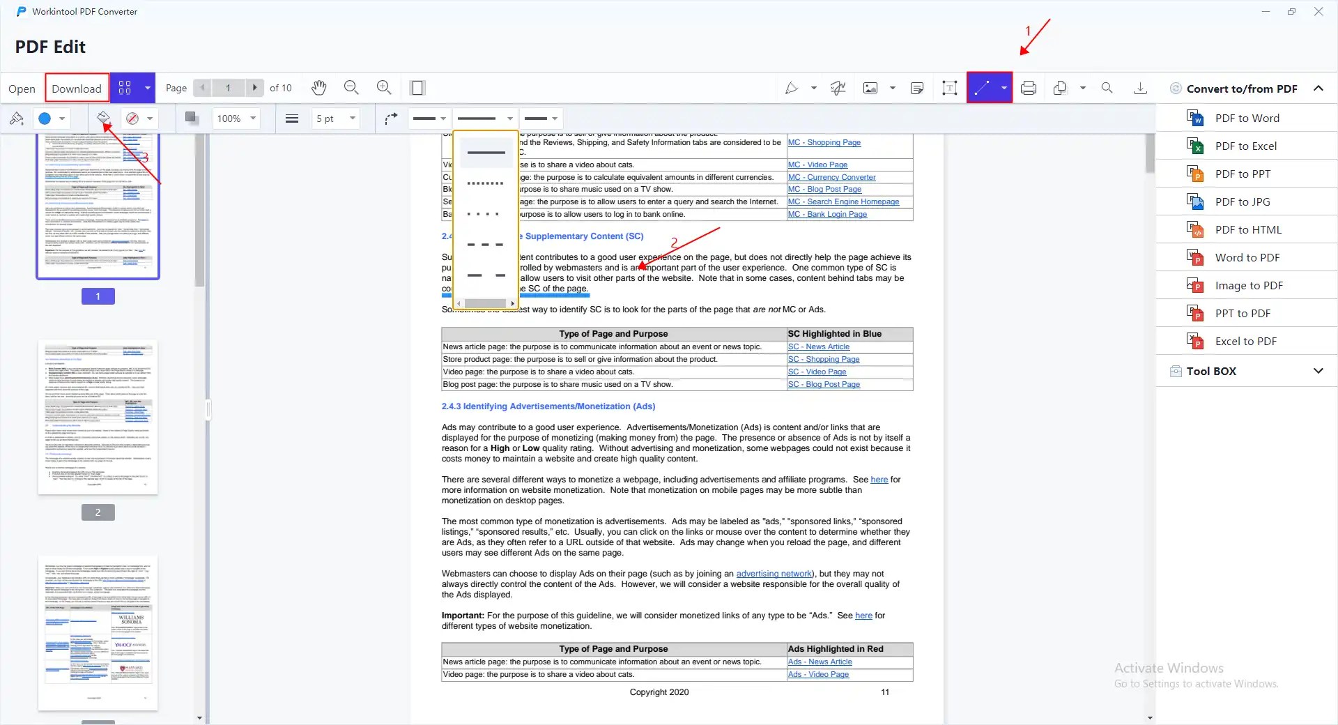 How to Draw Lines on PDF for Free Online and Offline WorkinTool