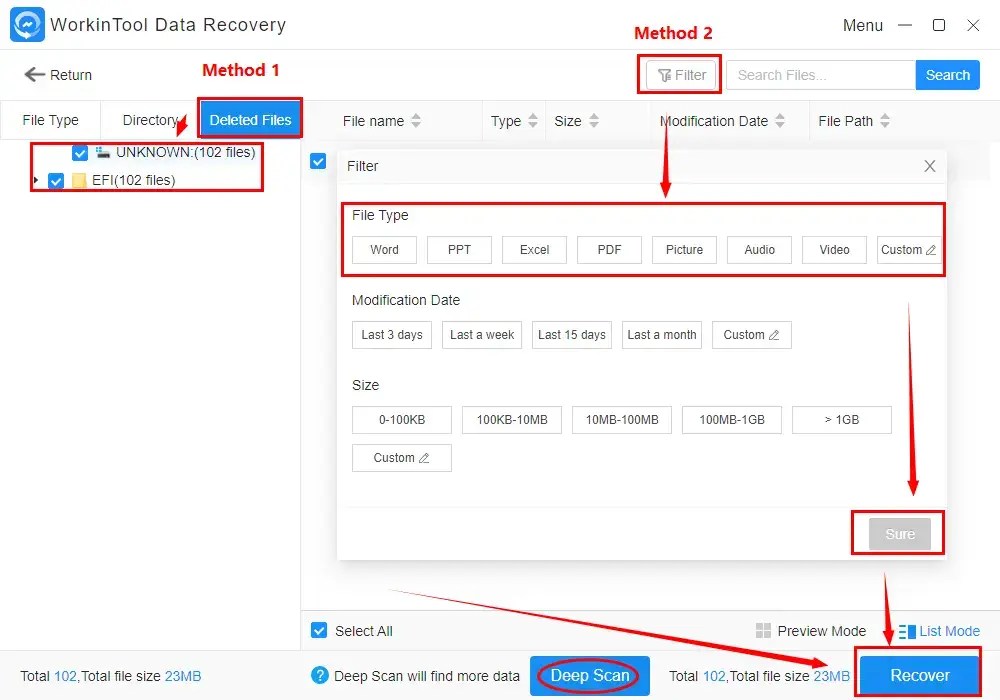 How to Recover Deleted Files from CDRW and DVDRW WorkinTool
