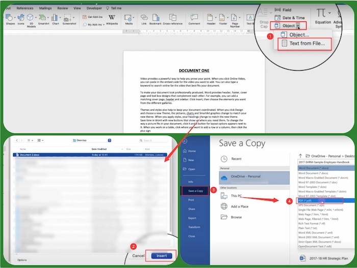 How to Combine Word Documents into One PDF Free 4 Ways