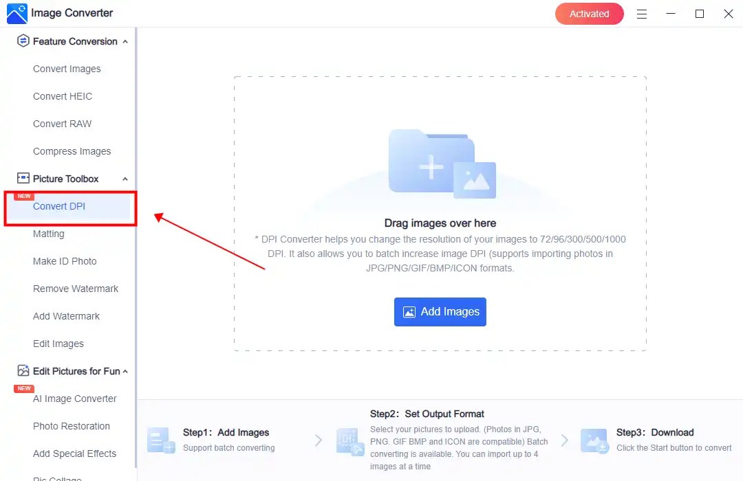 How to Change DPI of an Image on Windows and Mac WorkinTool