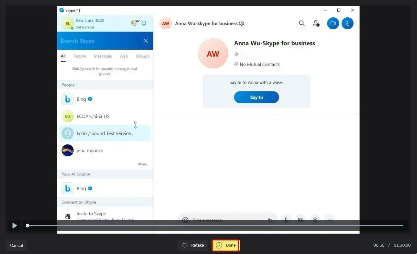 How to Record a Skype Meeting on PC Skype for Business WorkinTool