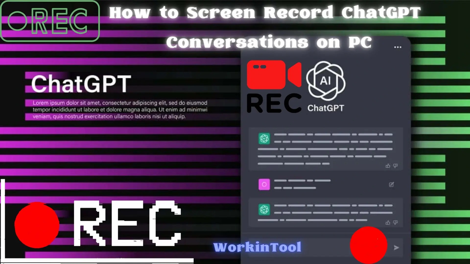 How to Screen Record ChatGPT Conversations 3 PC Ways WorkinTool
