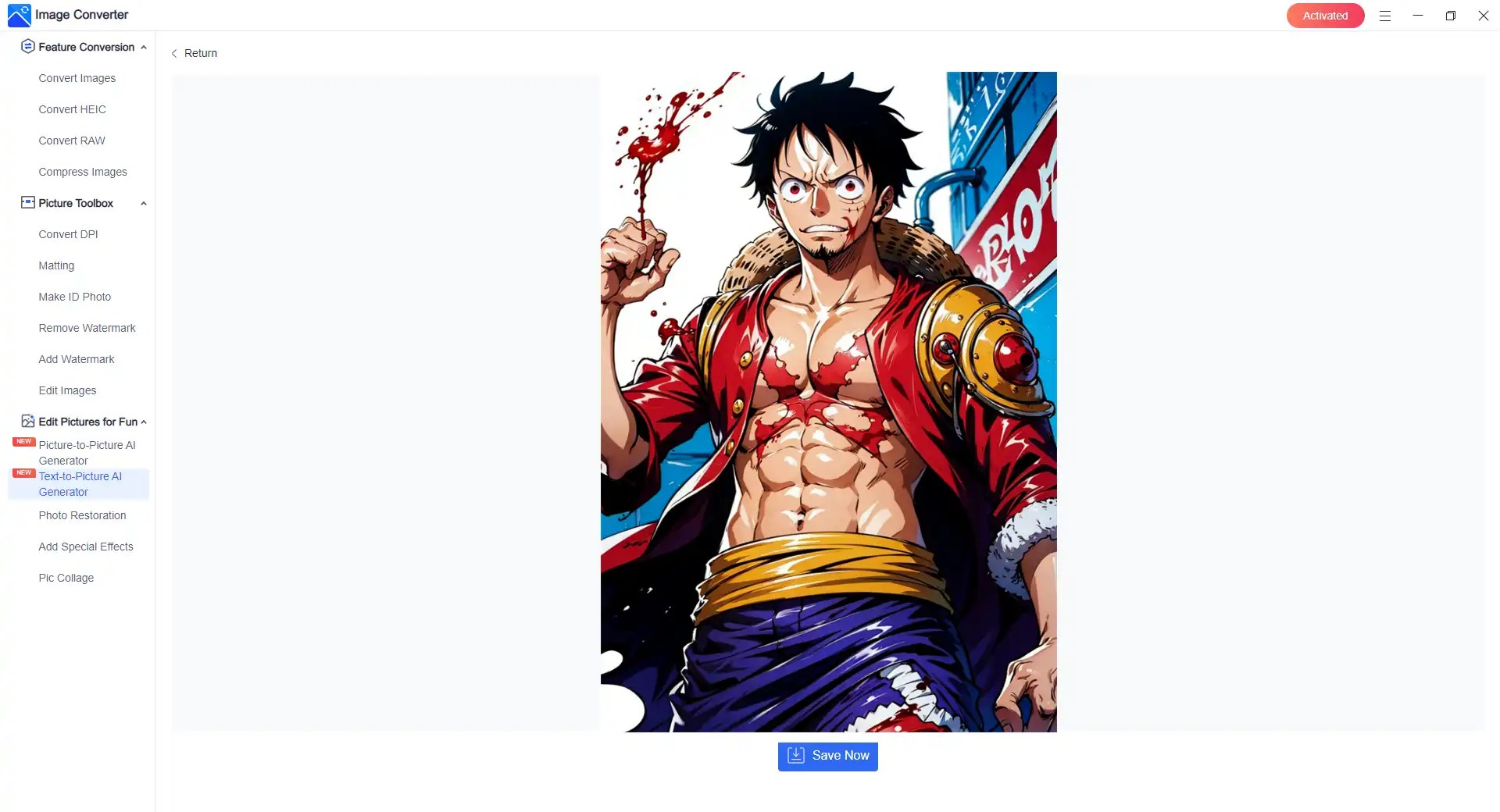How to Draw ONE PIECE Characters Like Luffy with AI WorkinTool
