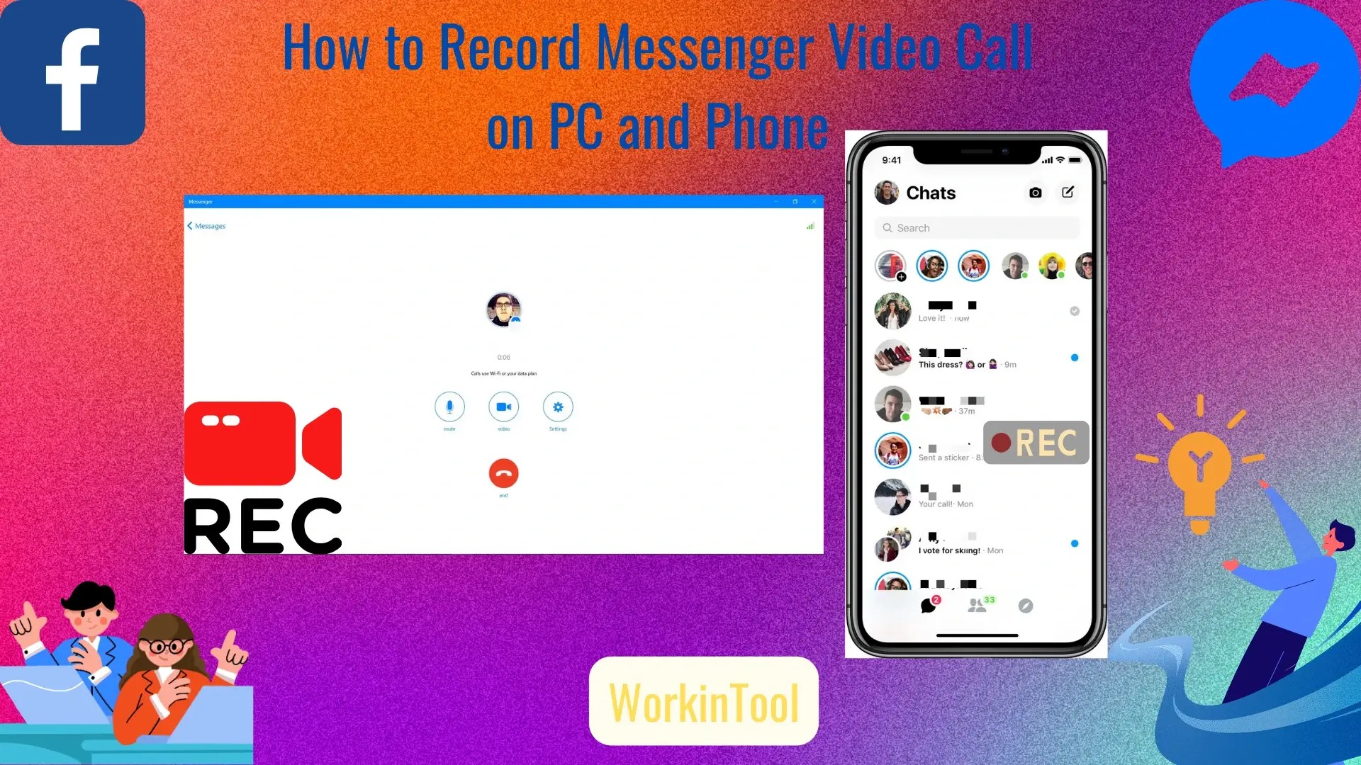 How to Record Messenger Video Call on PC/Phone in 2024 WorkinTool