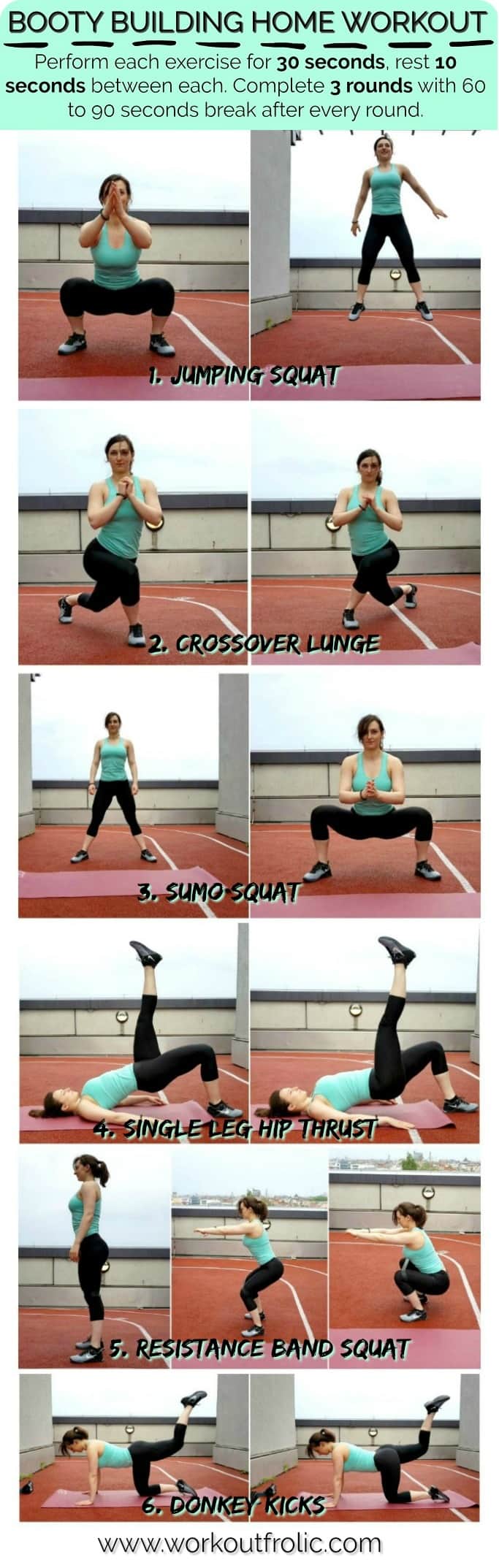 Bodyweight glutes and legs building workout WorkoutFrolic