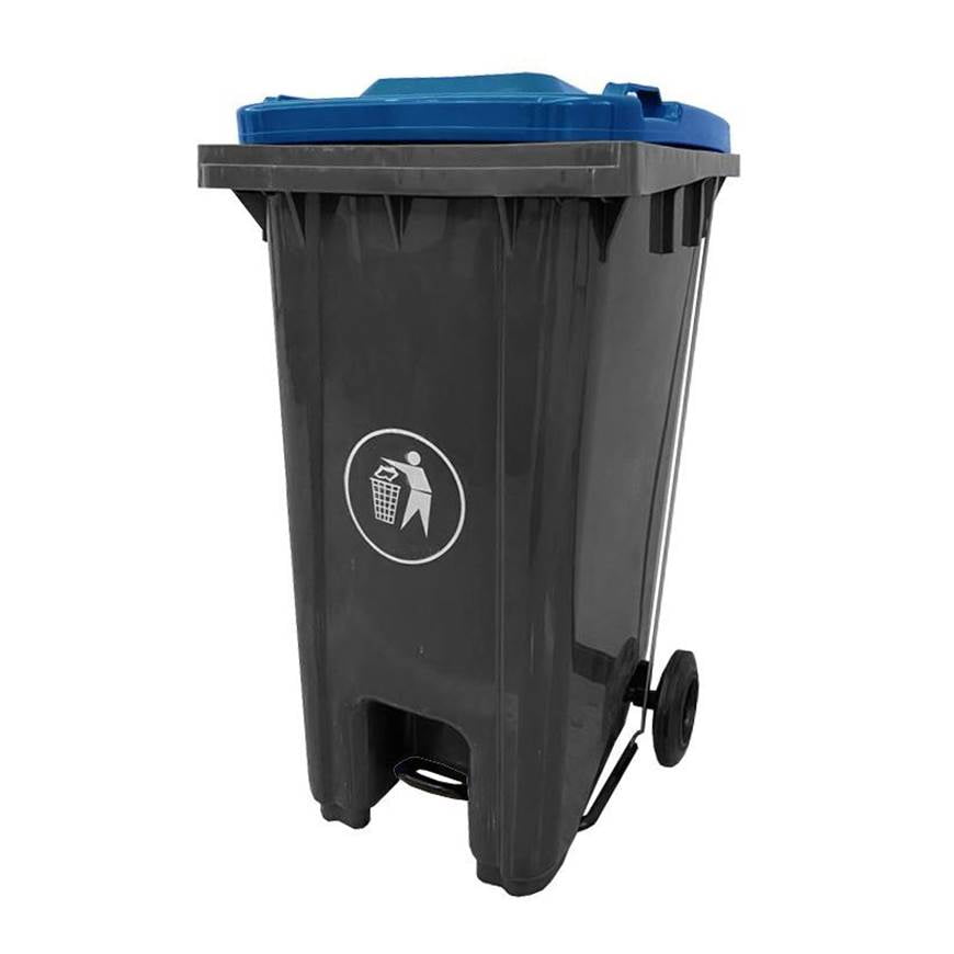 Pedal Wheeled Bins with Coloured Lids Workplace Stuff UK