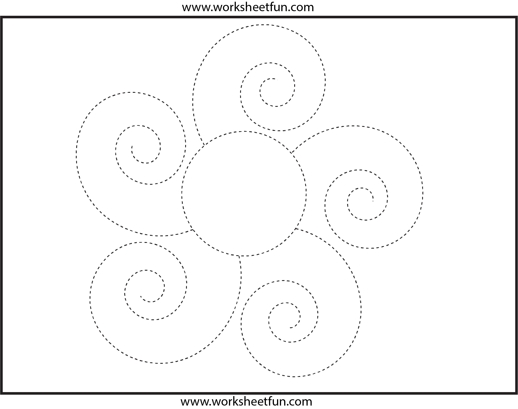 Picture Tracing 1 Worksheet / FREE Printable Worksheets Worksheetfun