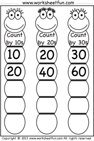 Counting 1020 Worksheet