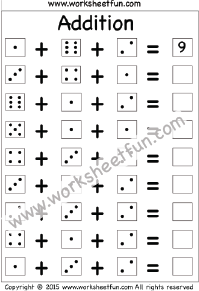 Addition – Adding 3 Numbers / FREE Printable Worksheets – Worksheetfun