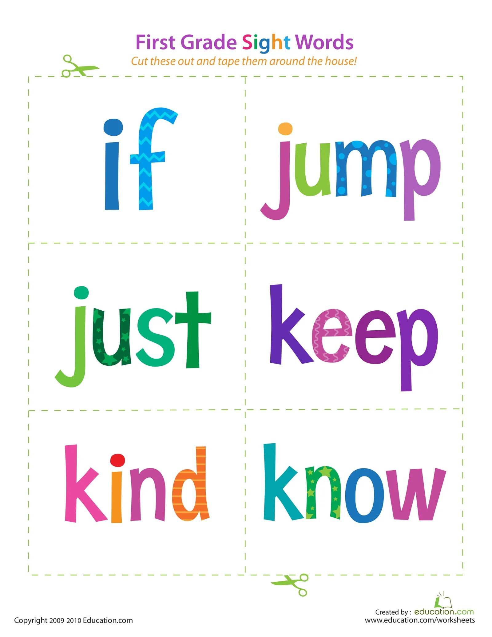 Fun Games to Teach Sight Words for a First Grader Worksheet Hero
