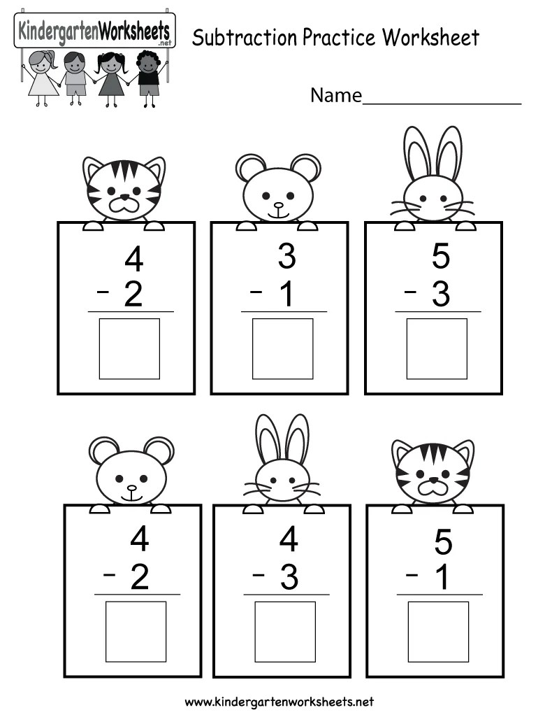Kindergarten Addition Practice Worksheets Worksheet Hero
