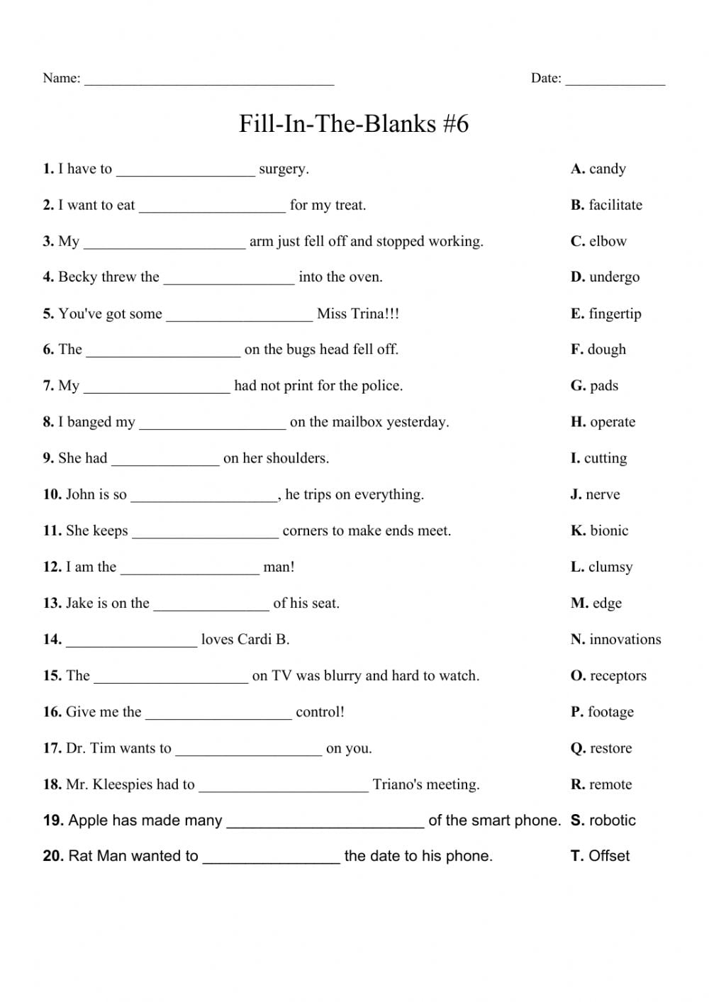 Is Are Fill In The Blank Worksheets WorksheetsCity