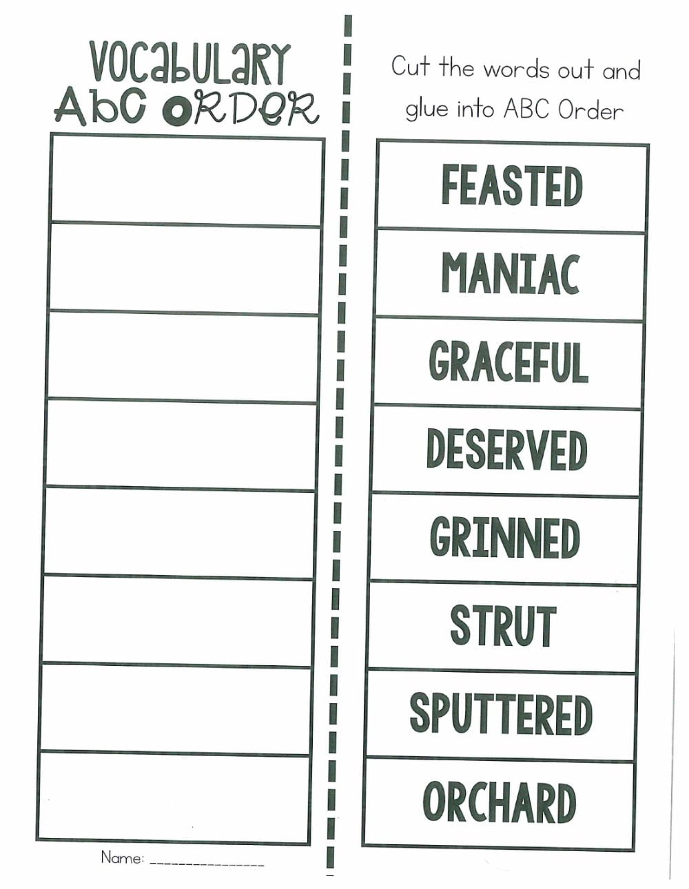ABC Order Worksheets WorksheetsCity