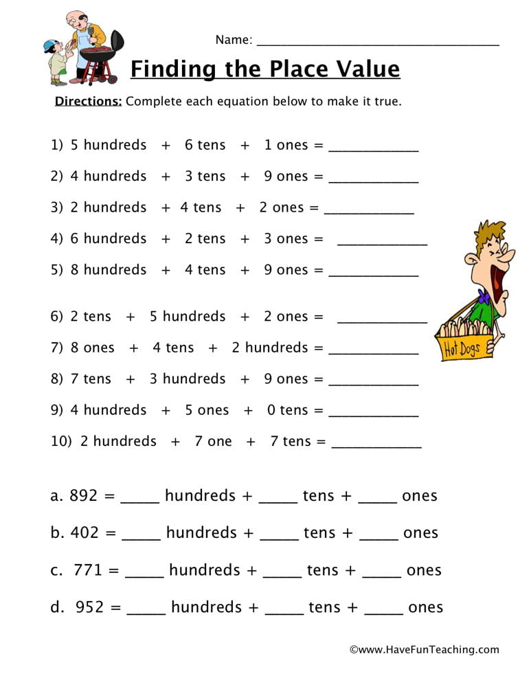 Converting Place Value Forms Worksheets WorksheetsCity