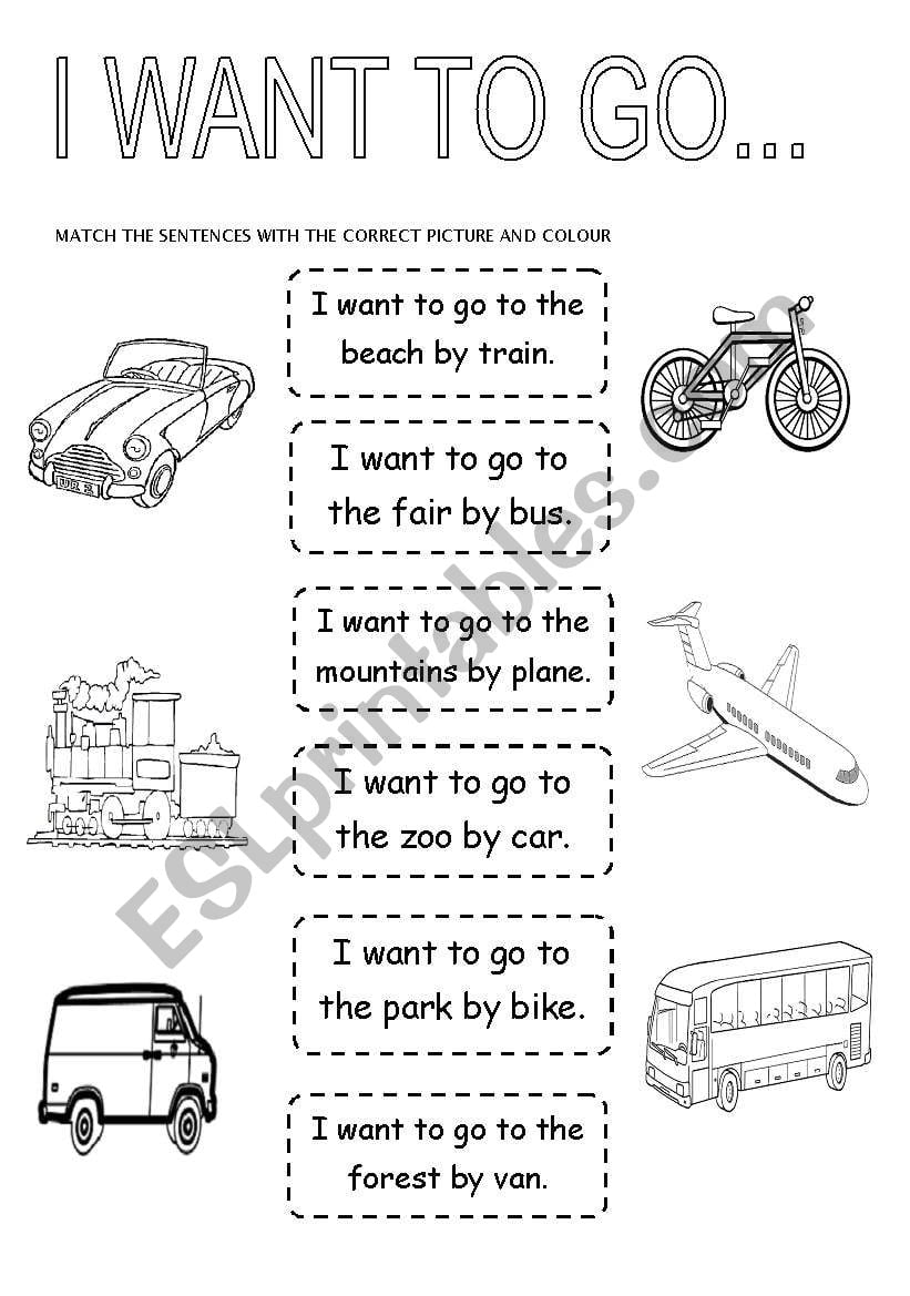 Transportation Sentence Worksheets WorksheetsCity