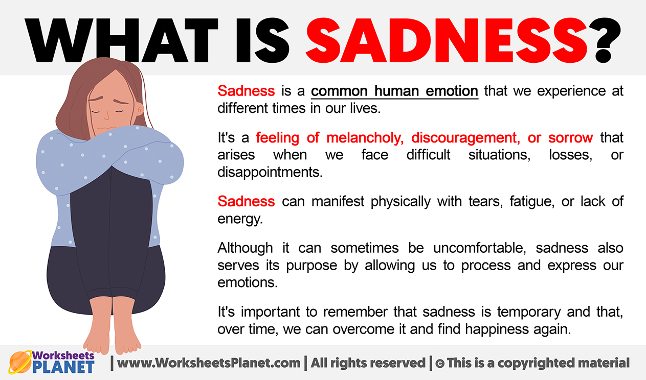 What is Sadness Definition of Sadness