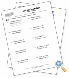 Discount Worksheets Write Simple Sentences Discount Worksheet