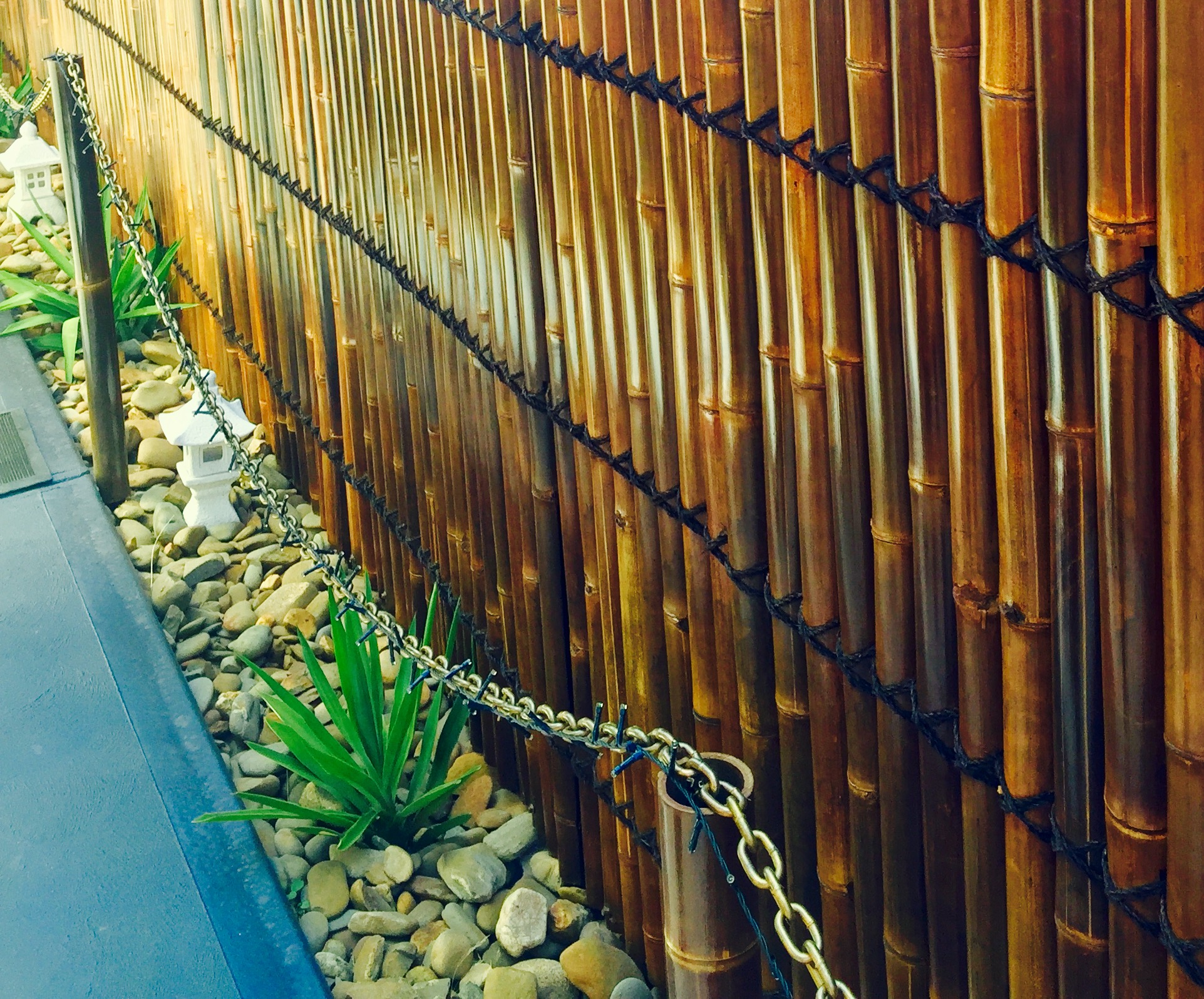 Bamboo fence panel for extra privacy Bunnings community