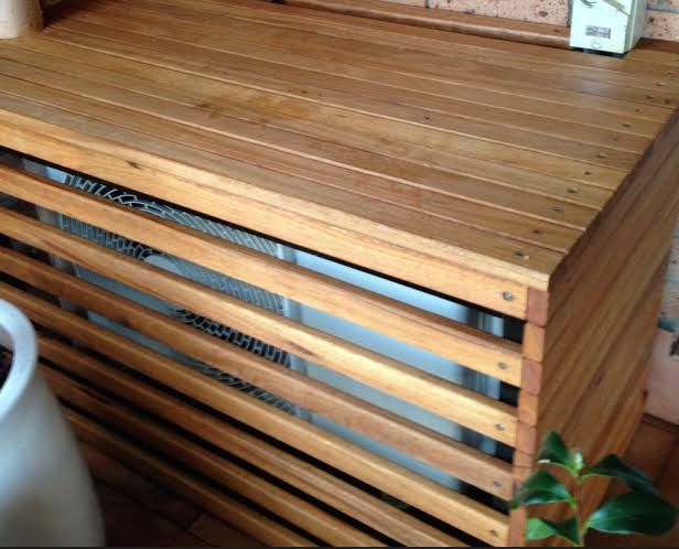 Aircon cover BBQ stand