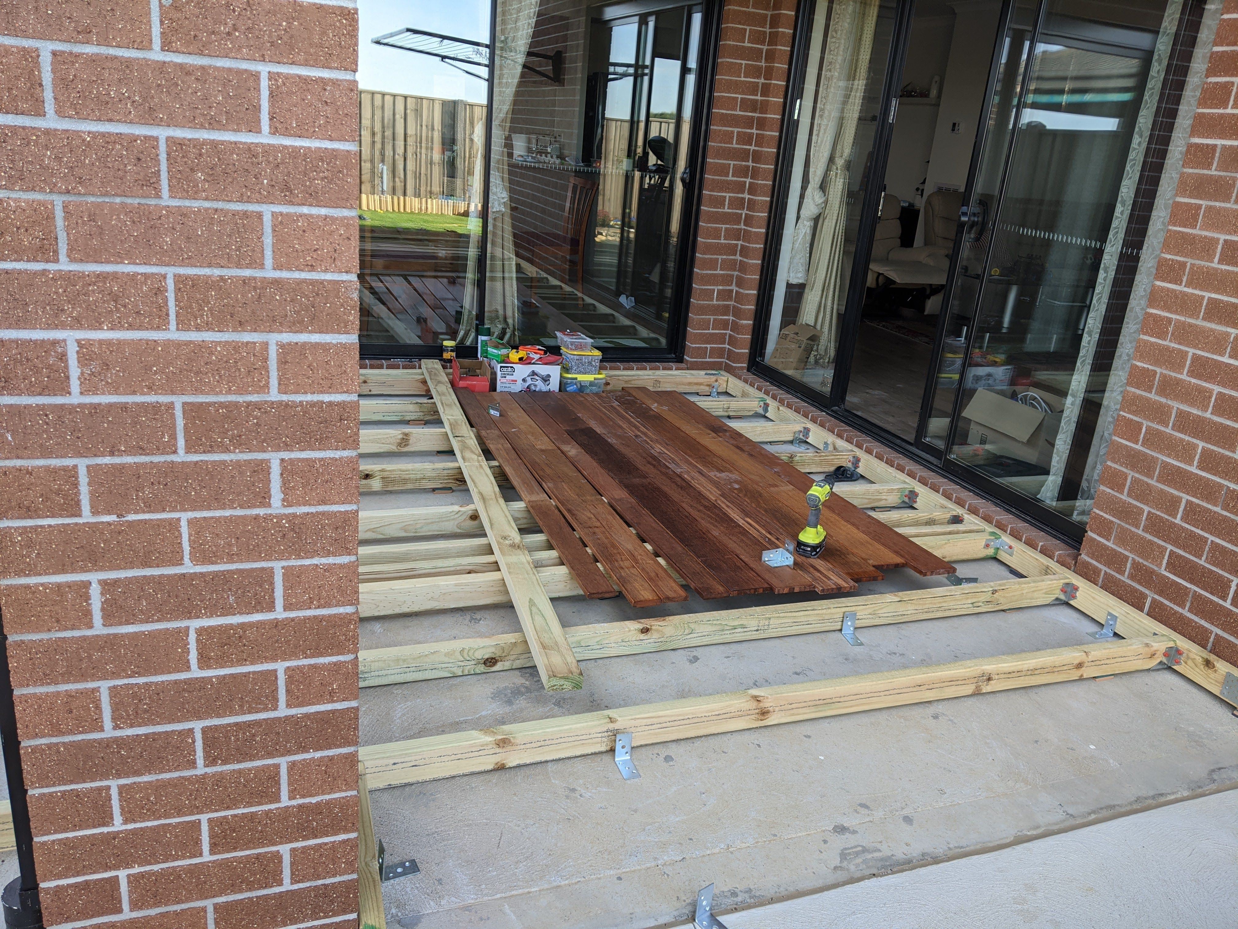 Lowlevel deck on concrete slab Bunnings community
