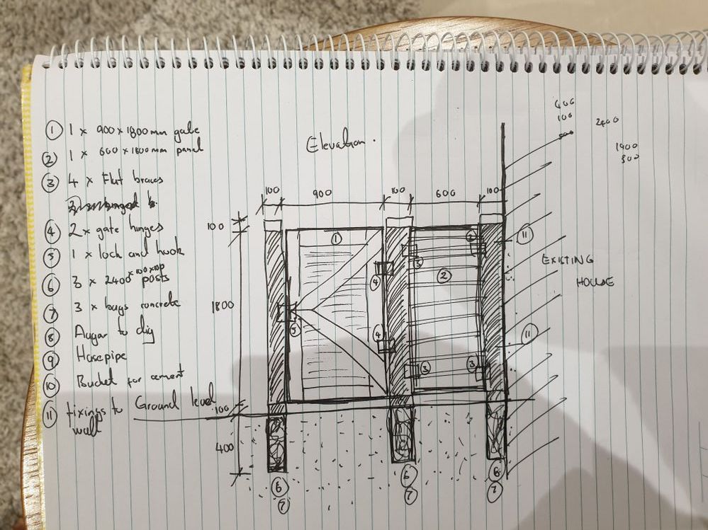 Merbau side gate and panel Bunnings community