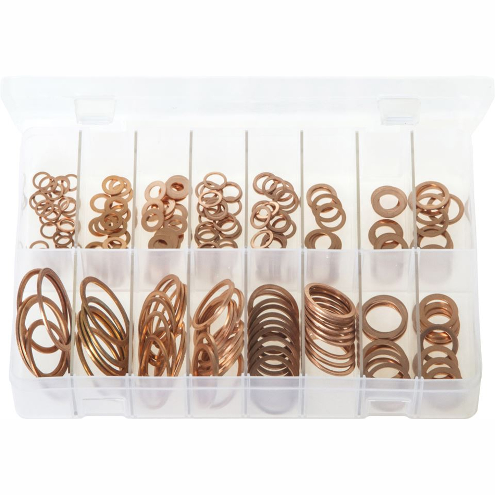 Imperial/BSP Copper Sealing Washers. 225 Pieces. AB23