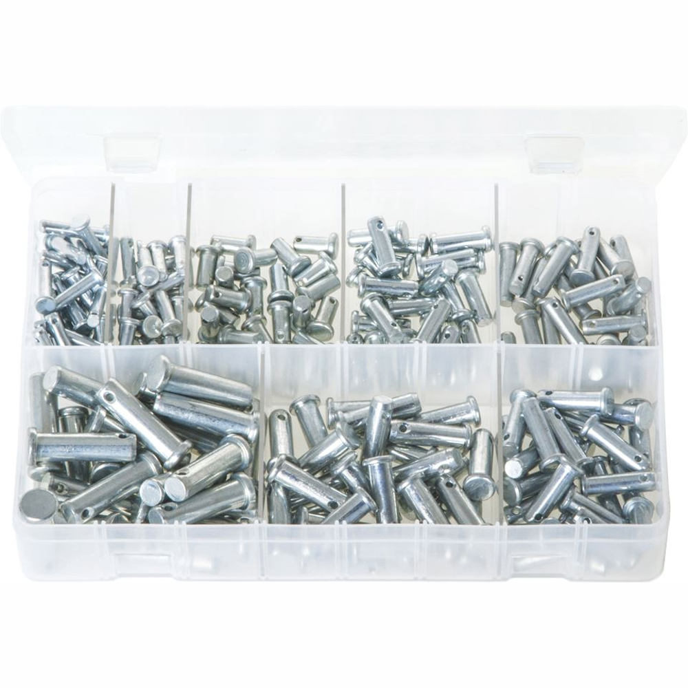 Clevis Pins Steel. Assorted. 200 Pieces. AB33 Essentials Online