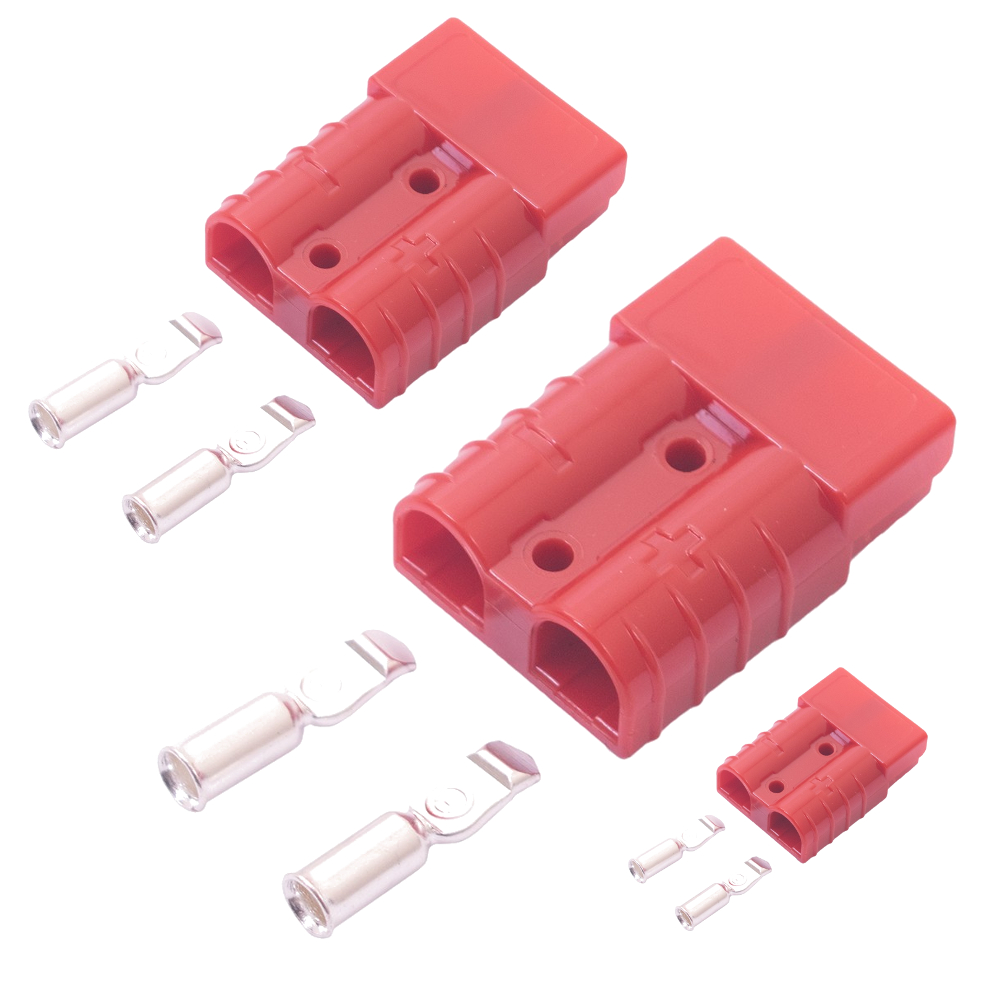 Anderson Type Battery Power Connectors Red 50A, 175A, 350A with