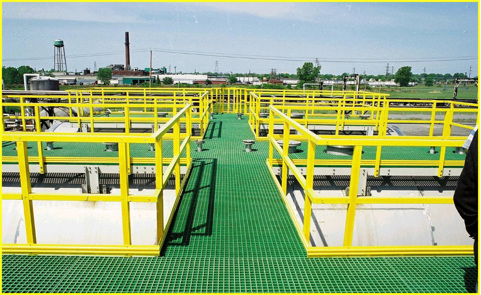 ตะแกรงไฟเบอร์กลาส (FRP GRATING) Work smart รับติดตั้งระบบบำบัดอากาศ