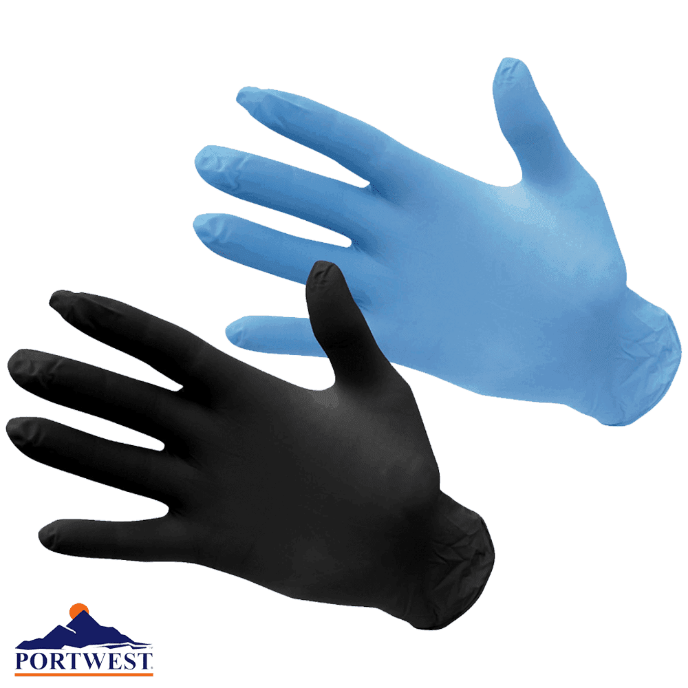 Powder Free Nitrile Disposable Glove Portwest WorkStuff UK Limited
