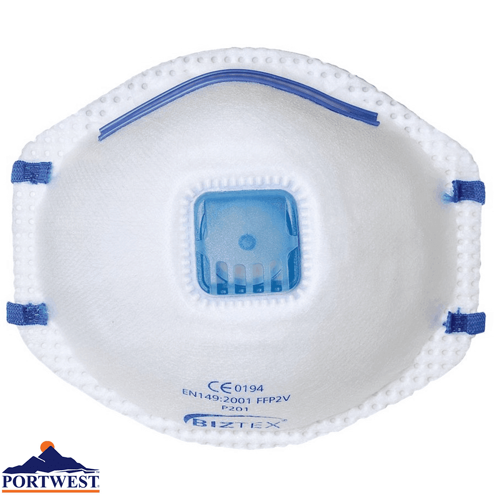 FFP2 Valved Respirator Dust Mask x10 WorkStuff UK Limited