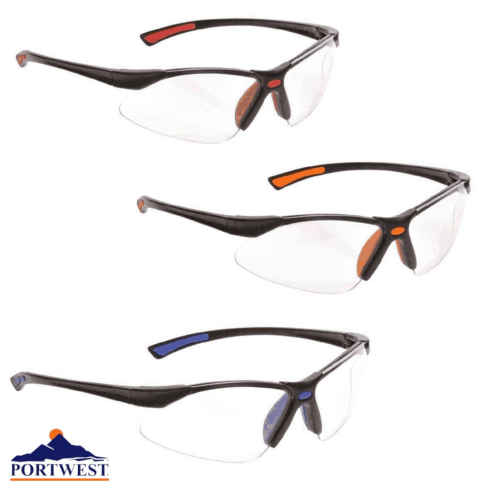 Portwest Bold Pro Safety Glasses [PW37] WorkStuff UK Limited