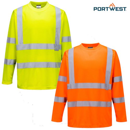 Long Sleeve HiVis T Shirt ( Portwest ) WorkStuff UK Limited