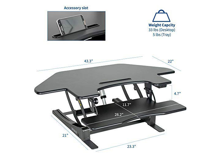 VIVO Electric Corner Standing Desk Converter (DESK-V000VCE) Review