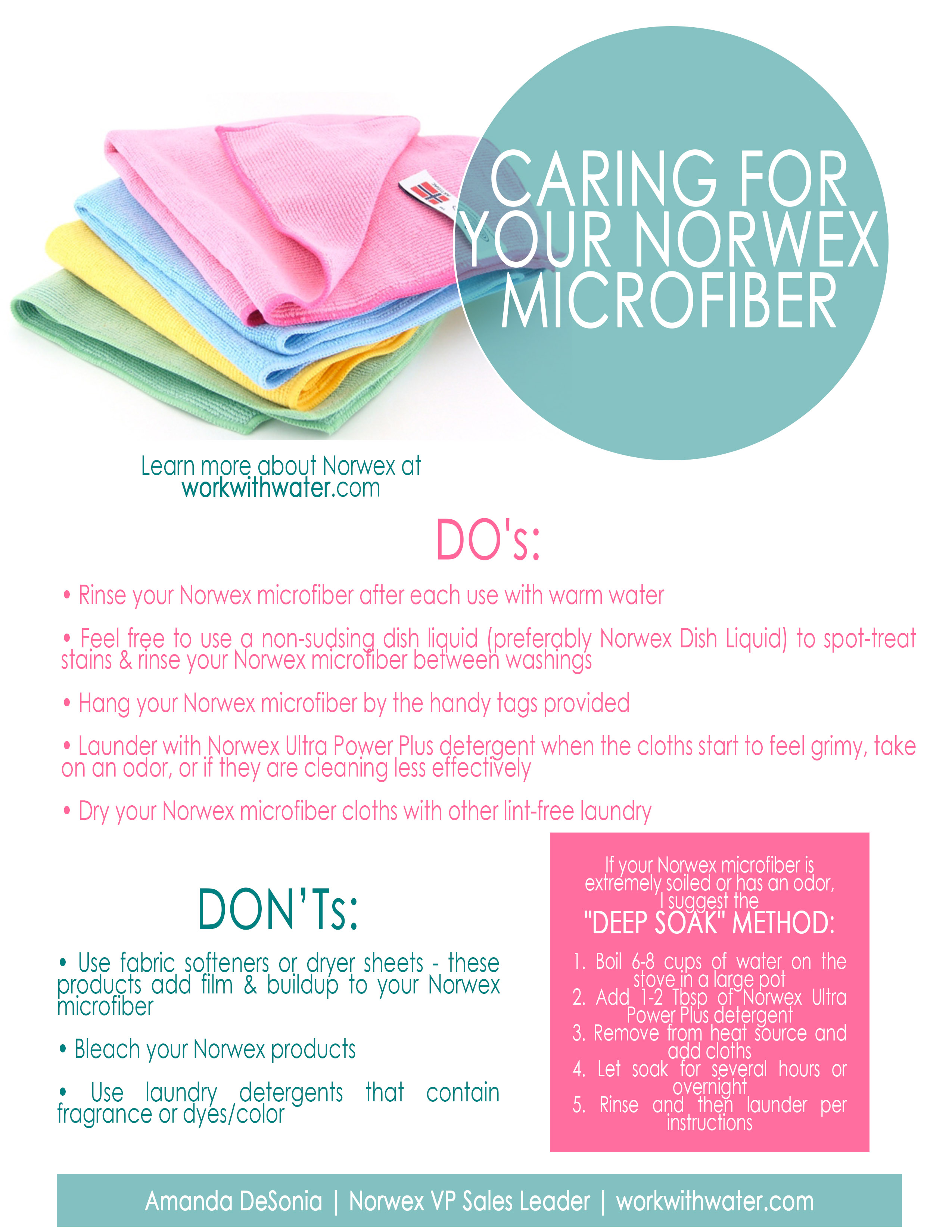 How To Clean Norwex Makeup Cloths Norwex Microfiber offers you a