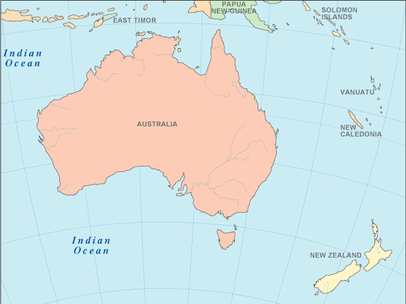 Map Of Australia And Surrounding Countries Australia Atlas Australia Map and Geography